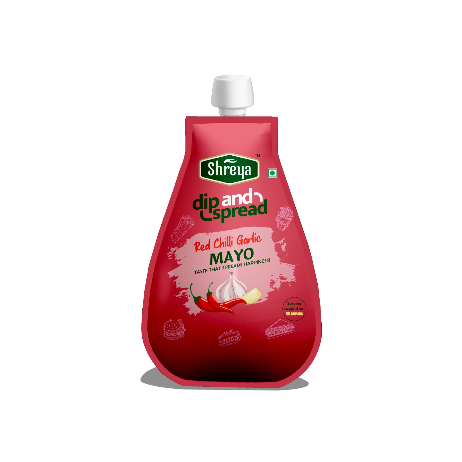 रेड चिली गार्लिक मेयो  150 Grm (Red Chilli Garlic Mayo)